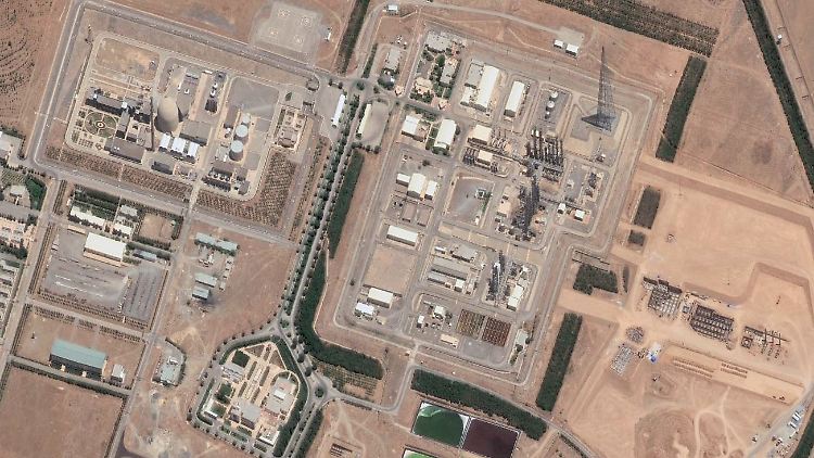 Ein Satellitenbild vom 14. Juni zeigt die Nuklearanlage Arak.