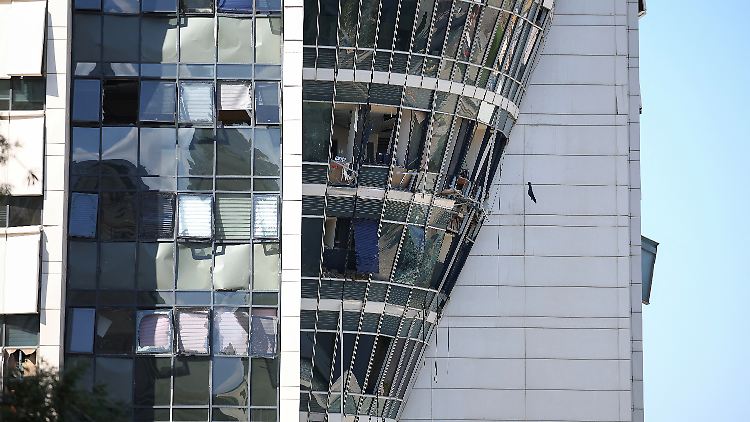 Mehrere Gebäude wurden beschädigt.