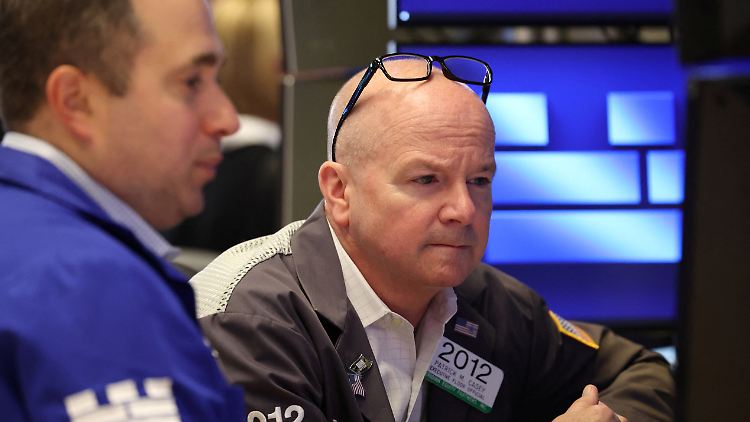 An der Wall Street dominiert die Vorsicht. 