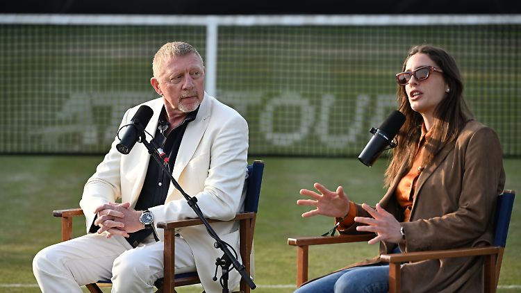 Andrea Petkovic (rechts) schaffte es in ihrer Karriere selbst bis auf Platz 9 der Weltrangliste. Mit Boris Becker betreibt sie einen gemeinsamen Podcast.