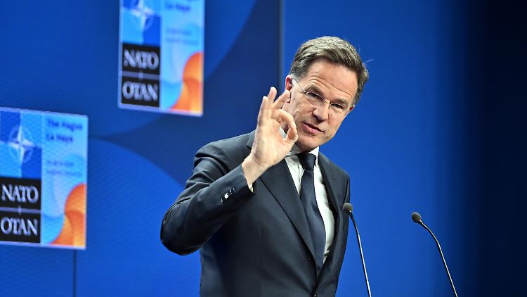 Vom neuen Ausgabenziel bei den Verteidigungsausgaben ist Rutte angetan. Er sprach von einem Quantensprung.