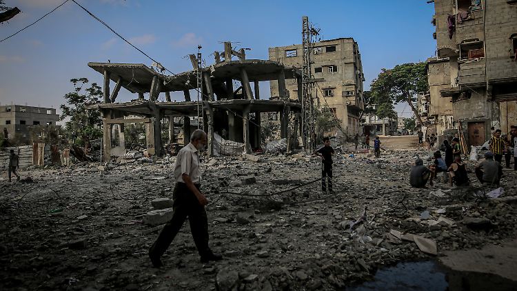 Zerstörungen nach einem israelischen Luftangriff in Gaza-Stadt.