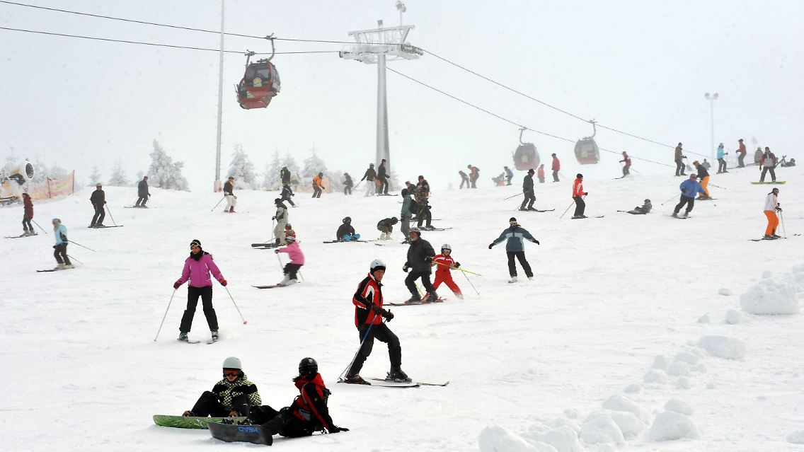 Bei so einem Gedränge kommt es leicht mal zu Zusammenstößen.