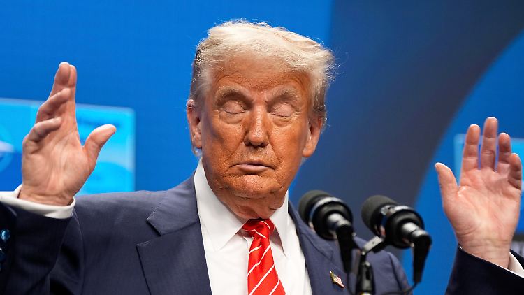 Augen zu und durch? Trump prahlte nach dem Schlag gegen den Iran, wie toll alles gelaufen sei. 