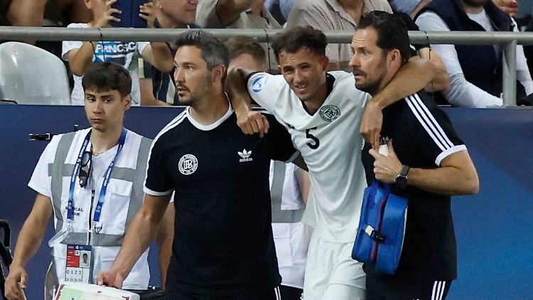 Max Rosenfelder musste bereits nach elf Minuten den Platz verletzt verlassen.
