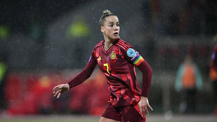 Giulia Gwinn will mit der DFB-Elf bei der EM den Titel gewinnen.