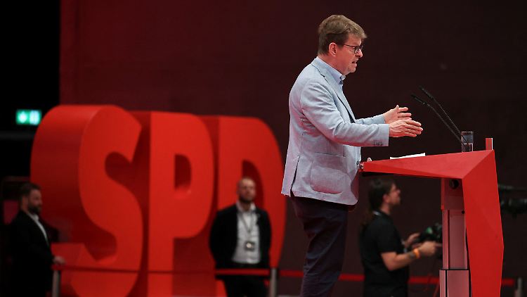 Das "Manifest", das eine SPD-Gruppe um Ralf Stegner veröffentlicht hatte, hat die Vorbereitungen des Parteitags beeinflusst.