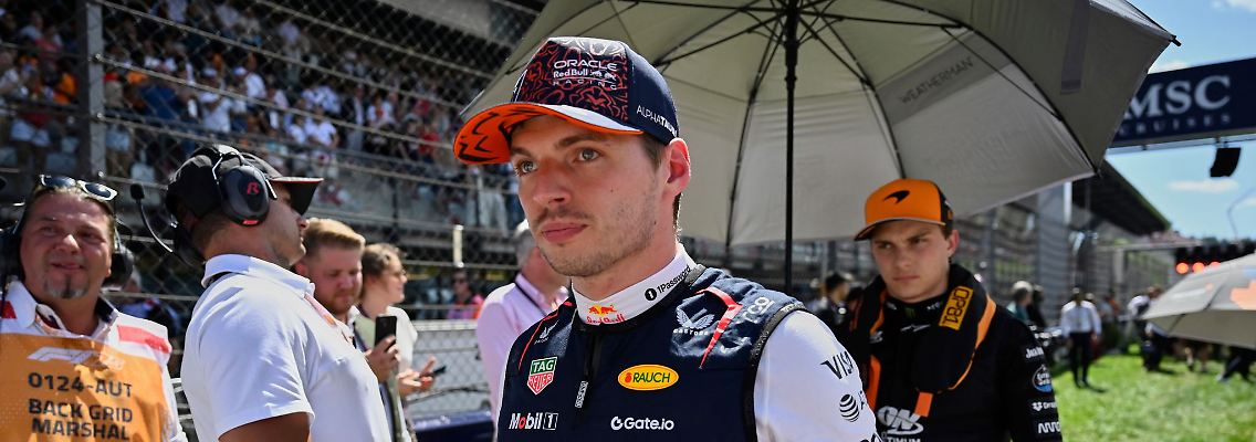 Es war nur ein kurzer Auftritt für Max Verstappen.