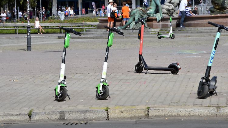 Leih-E-Scooter in Berlin.