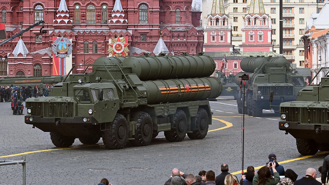 S-400-Flugabwehrsysteme der russischen Streitkräfte.