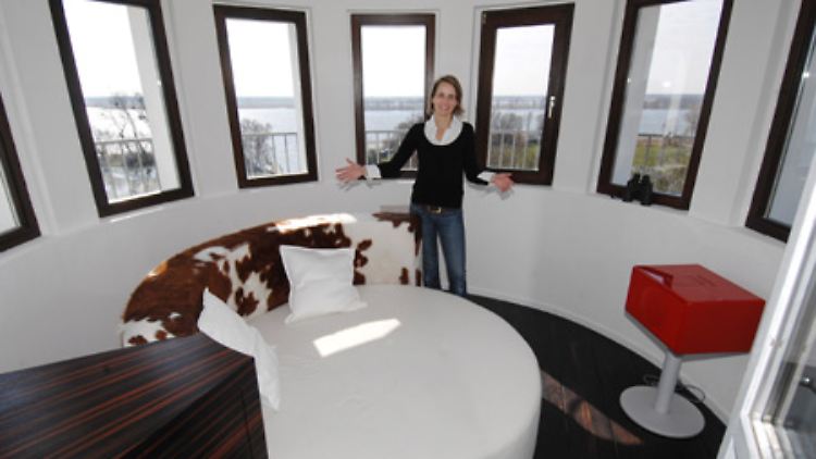 Im Wohnzimmer des Lotsenturms.
