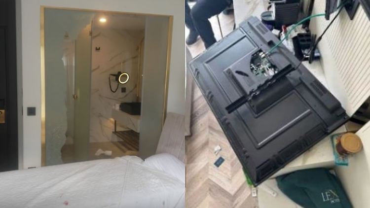 Das Hotelzimmer sei komplett unbrauchbar hinterlassen worden, sagt das Hotel.