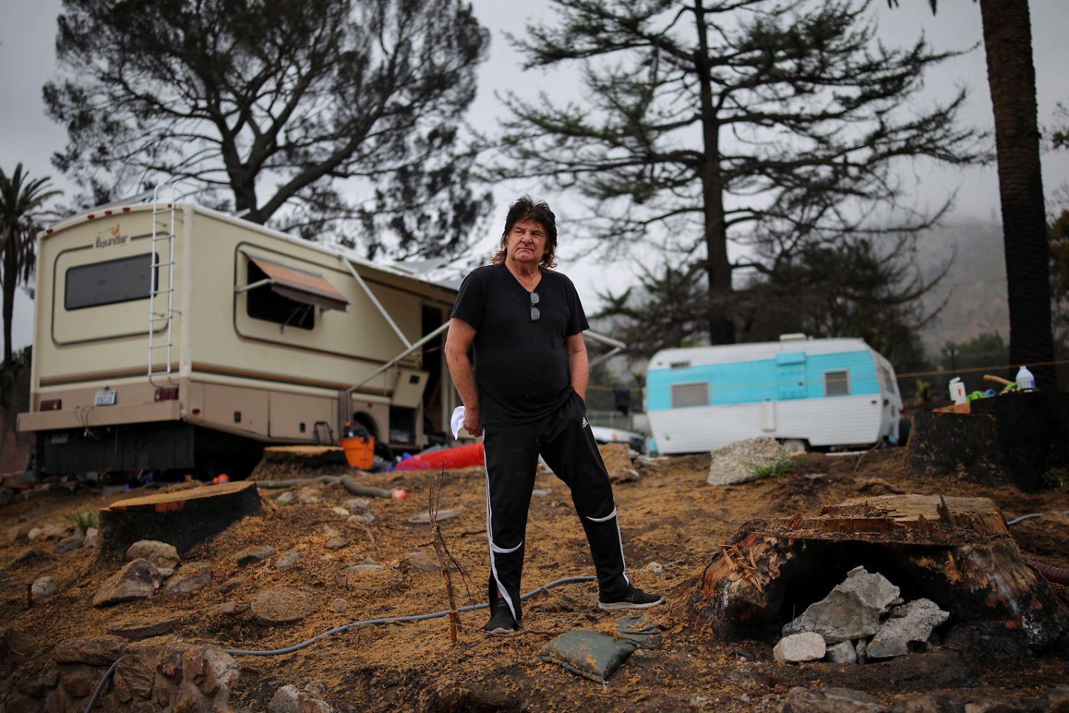 Terry Kilgore lebt allein in seinem Viertel Altadena im US-Bundesstaat Kalifornien. 