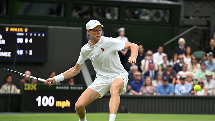 Sinner will endlich ins Finale von Wimbledon.
