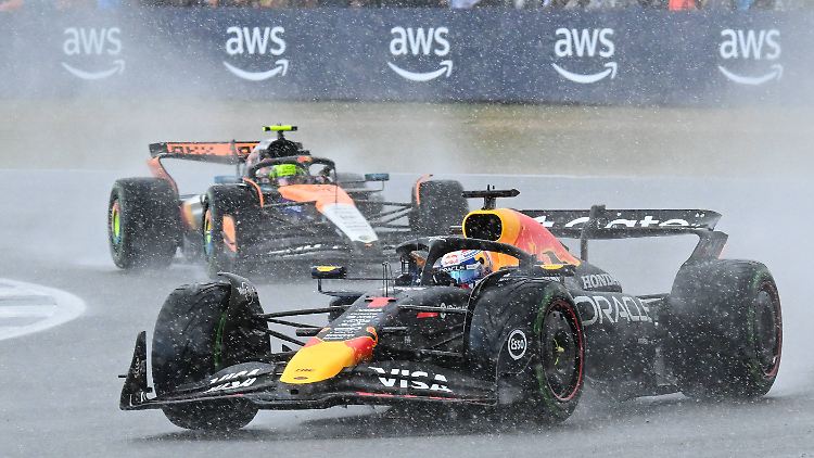 Max Verstappen ging im Regen von Silverstone unter.
