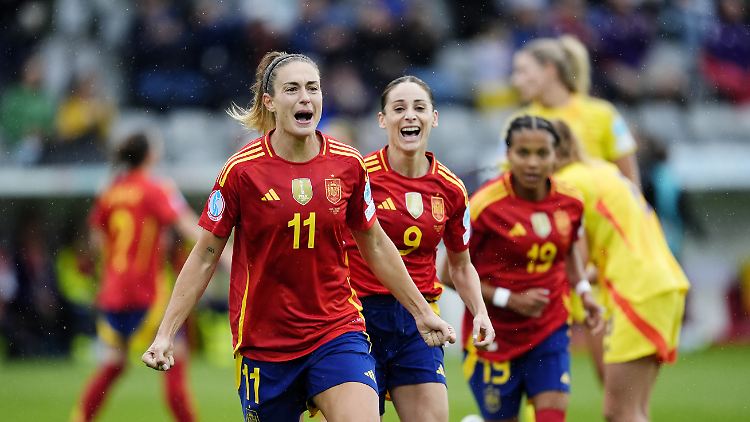 Ein häufiges Bild: Spanien jubelt.