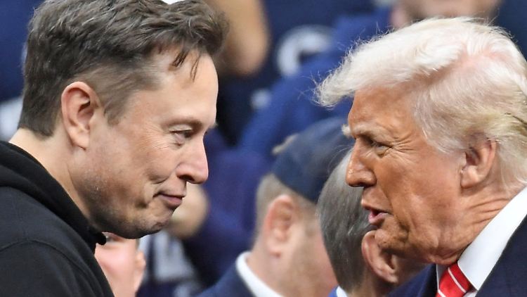 Elon Musk und Donald Trump im März - da arbeiteten sie noch zusammen.