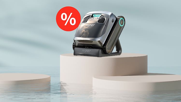 Günstiger reinigen (lassen) dank Prime Day: Den Aiper-Poolroboter Scuba X1 gibt es bei Amazon im Angebot.  