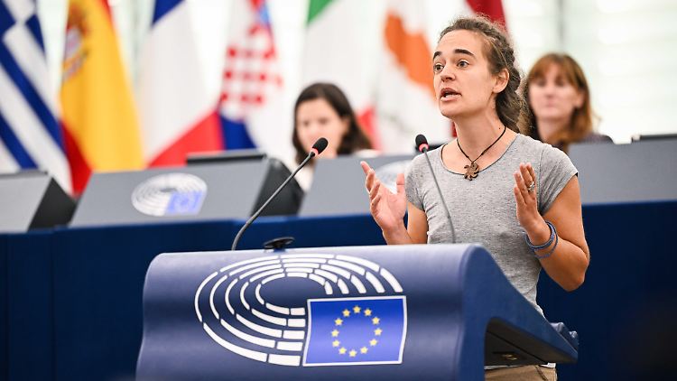 Vor ihrer Zeit im EU-Parlament war Rackete Kapitänin des Seenotrettungsschiffs "Sea-Watch 3".