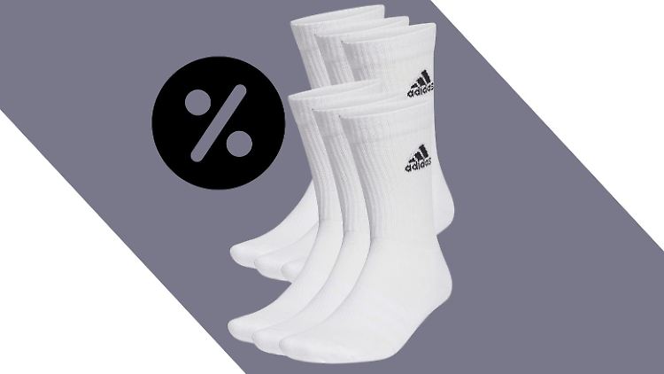 Wer beim Adidas-Socken-Angebot am Prime Day zugreift, spart 26 Prozent im Vergleich zur unverbindlichen Preisempfehlung.