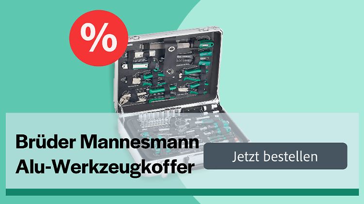 Der Werkzeugkoffer von Hersteller Brüder Mannesmann bietet 108 Handwerkzeuge – und ist derzeit bei Amazon im Angebot.