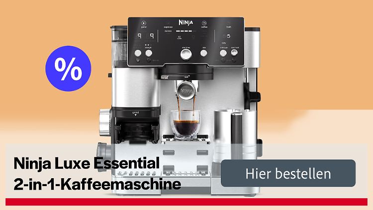 Ein brühheißes Angebot: Die Ninja-Luxe-Essential-Kaffeemaschine gibt es am Prime Day besonders günstig.