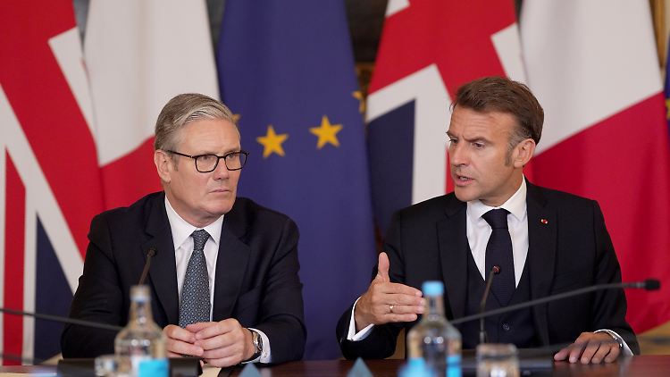Der britische Premier Starmer und der französische Präsident Macron halten an der Idee einer europäisch geführten Friedenssicherung in der Ukraine fest.