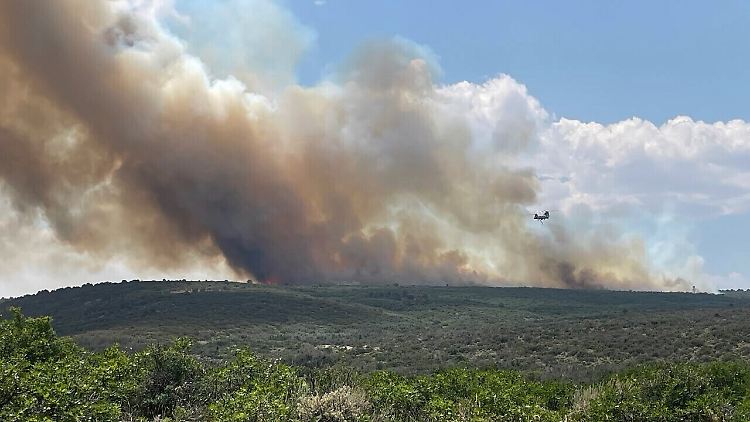 Die Flammen nähern sich dem North Rim, dem Nordrand der Schlucht.