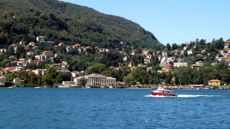 Der Comer See in der Lombardei.