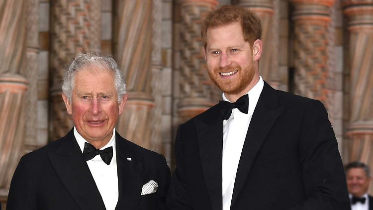 Hier waren die Familienbande noch intakt: Charles und Harry bei einer Veranstaltung 2019.