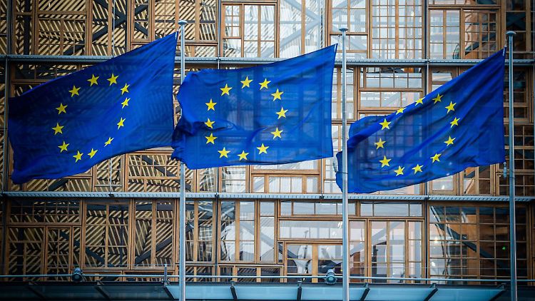 Im Europa-Gebäude in Brüssel stehen an diesem Montag schwierige Gespräche zu den Handelsbeziehungen der EU zu den USA auf dem Programm. (Archivbild)