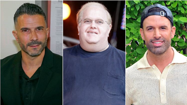 Sowohl Marc Terenzi (l.) als auch Jay Khan (r.) waren Boyband-Schützlinge von Musikproduzent Lou Pearlman (M.).