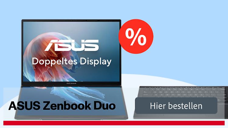 Das Asus Zenbook Duo ist derzeit bei notebooksbilliger.de im Angebot. ntv.de klärt, ob sich der Deal lohnt.
