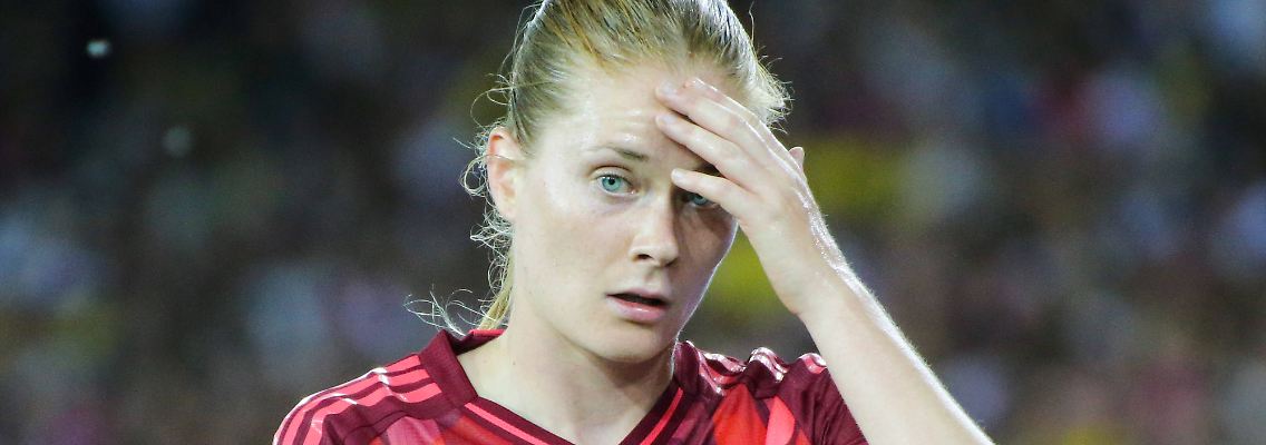 Was ist da bloß passiert, scheint sich Sjoeke Nüsken zu fragen.