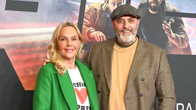 Natascha Ochsenknecht und ihr Bruder Ingo Robin Wierichs 2023 auf einem Event.