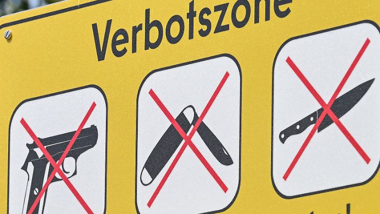 Waffen-Verbotszone in Berlin.