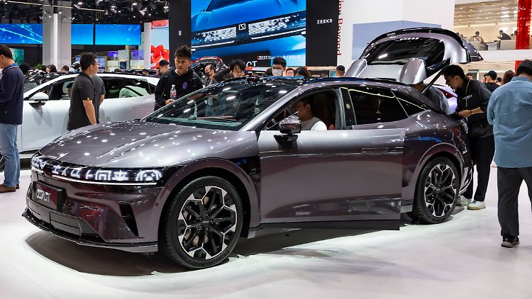 Ein Modell aus dem Hause Zeekr auf der Shanghai Motor Show Ende April.