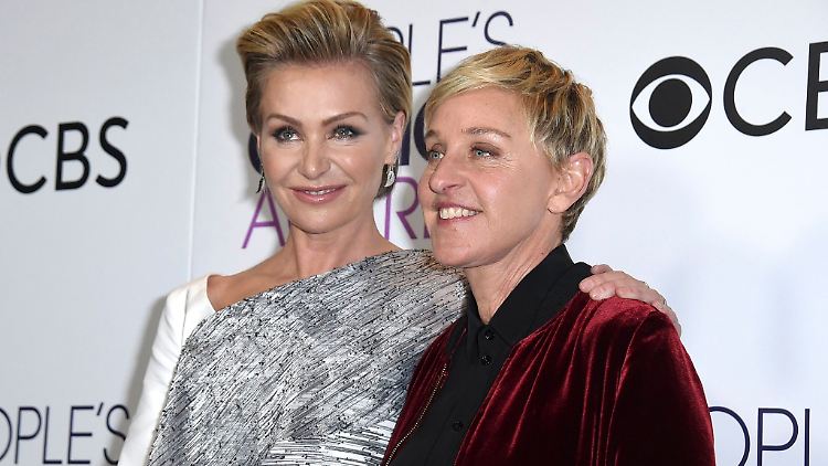 Flohen vor US-Präsident Trump nach England: Portia de Rossi (l.) und US-Moderatorin Ellen DeGeneres.