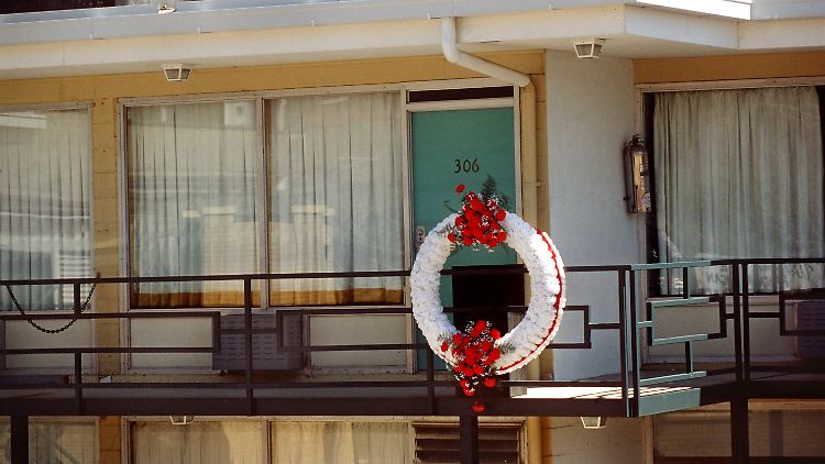 Auf diesem Balkon eines Motels in Memphis wurde Martin Luther King Jr. am 4. April 1968 erschossen.