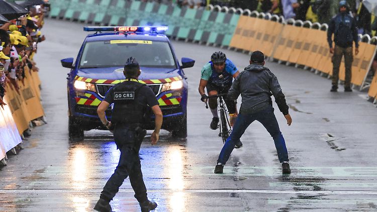 Der 30-Jährige war unerlaubt auf der Strecke unterwegs.