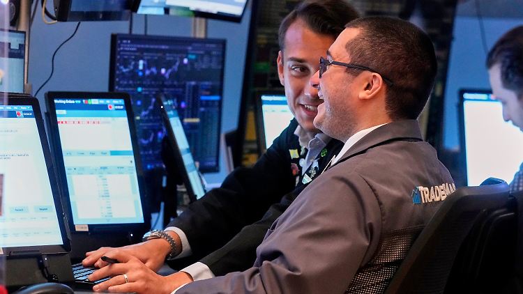 Die Stimmung an der Wall Street ist gut.