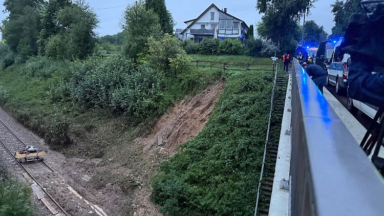 Im Unfallgebiet kam es zu massiven Regenfällen. 