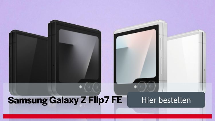 Das Samsung Galaxy Z Flip7 FE gibt es im Bundle mit einem Vertrag deutlich günstiger als im Einzelkauf.