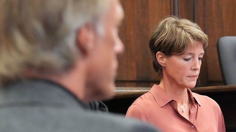 Christina Block vor Gericht.