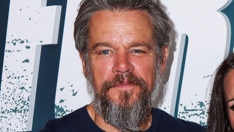 Für seinen Bart musste er sich ein wenig verspotten lassen: Matt Damon.