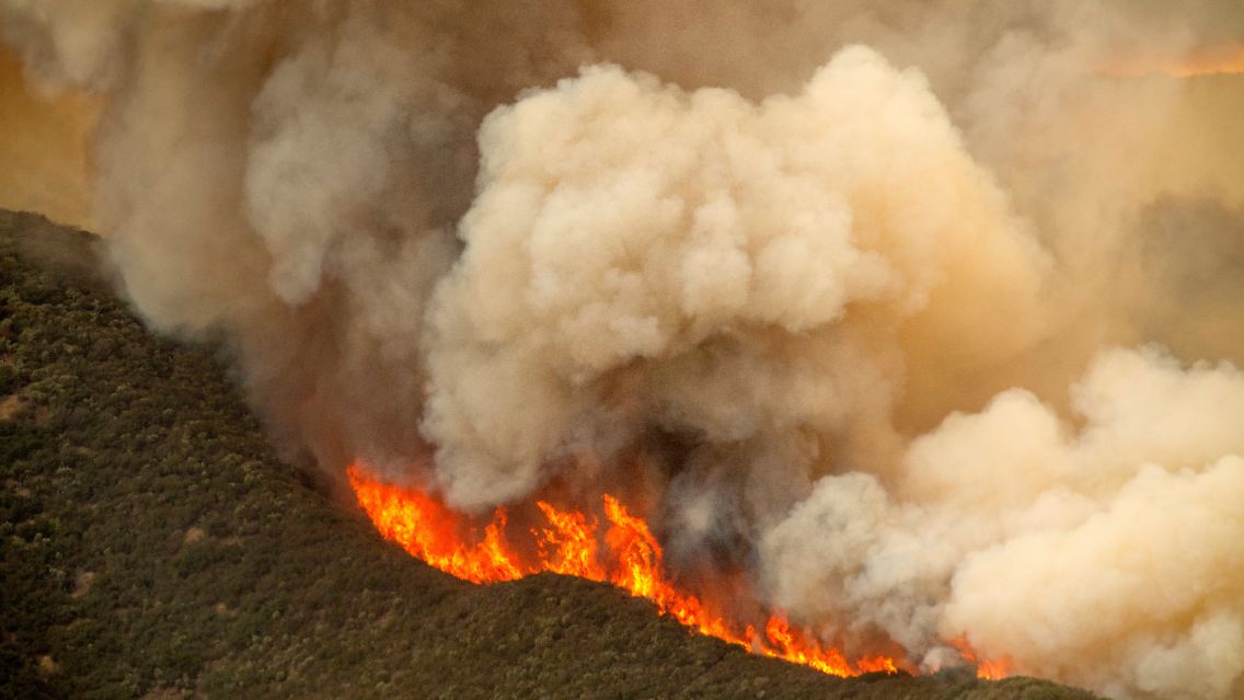 Das Feuer ist nur zu drei Prozent unter Kontrolle.