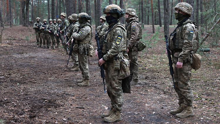 Präsident Selenskyj zufolge rekrutiert die Armee monatlich bis zu 30.000 neue Soldaten.