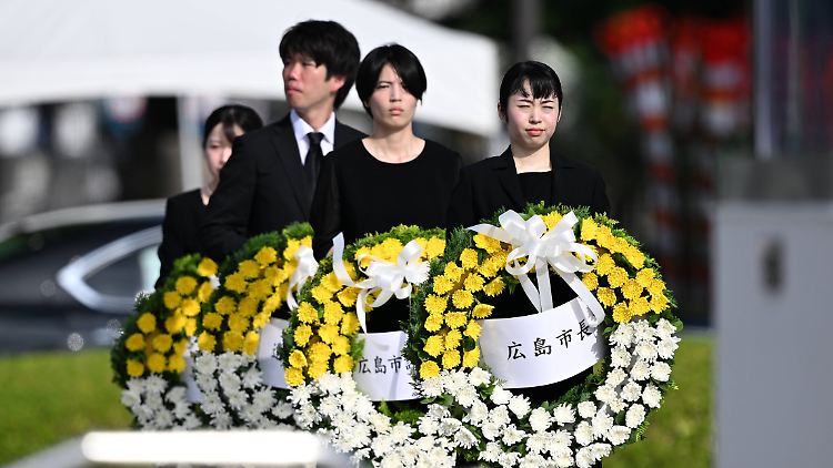 In einer Zeremonie erinnert Hiroshima an die Katastrophe vor 80 Jahren.