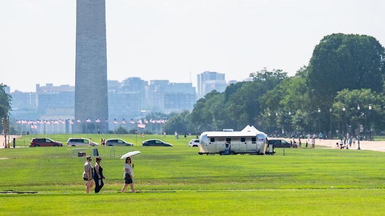Die Nationalpromenade in Washington, D.C., der Hauptstadt der Vereinigten Staaten.