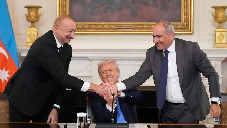 So sieht sich Donald Trump am liebsten: als Mann des Friedens und Dealmaker.